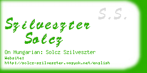 szilveszter solcz business card